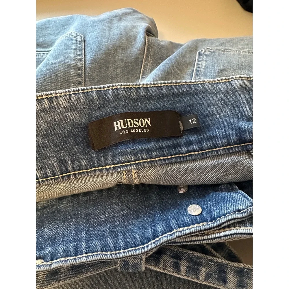 Hudson NWT Belted Wide Leg Jeans | Size 12 - Picture 9 of 13